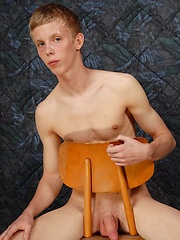 Cute twink Abel shows his uncot cock