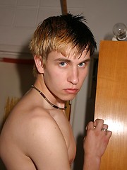 Slim alternative twink boy getting naked