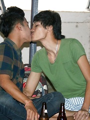 Cute asian twink takes big cock and facial cumshot