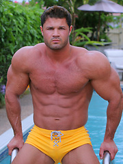 Well muscled body of sexy man named Kurt Beckmann
