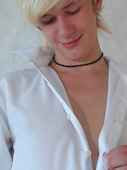 Mark - long haired blond boy is jerking