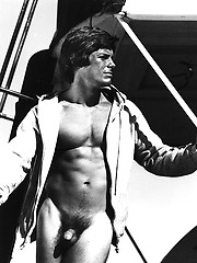 Vintage style photo shoots of sexy man from 70s