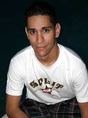 Latin man jacking off