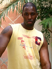Black man jacking off dick