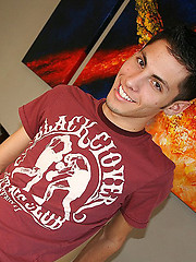 Nineteen year old Andy Cortez with his killer smile, smooth and slender body
