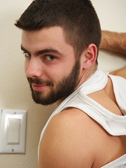 Devin smiles as he turns Josh around to check out that ass