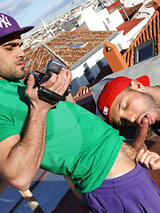 Damien Crosse and Donato Reyes have fuck on the roof