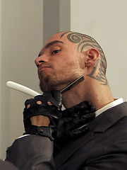 Incredibly sexy and fully-tatted Logan McCree and sexy Goran