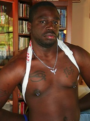 Big Black buck Daemon loves the south Florida heat