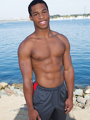 Black guy Clay shows amazing body